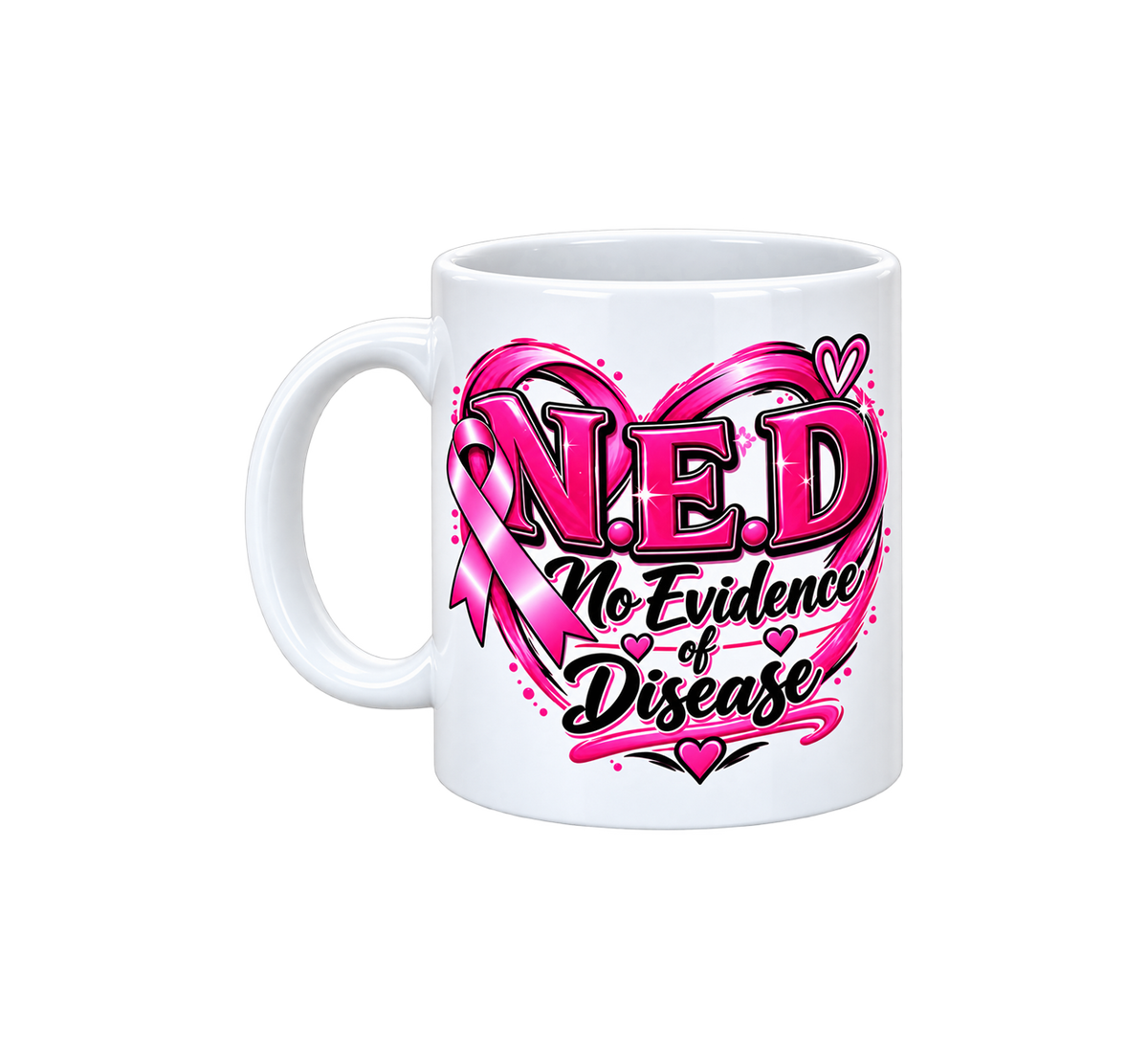 Pink N.E.D. mug
